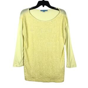 Antonio Melani  sequined blouse yellow Size S